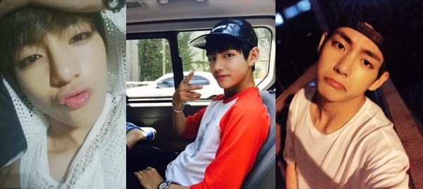 남친짤의 대명사 뷔의 셀카를 모아봤다. 한편 클릭스타워즈에서 방탄소년단 뷔 생일 축하 전광판 이벤트를 오픈했다. /방탄소년단 공식 SNS