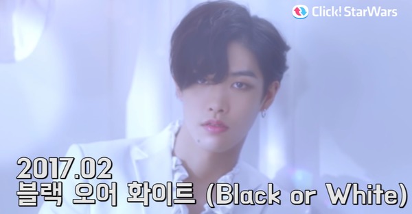 그룹 크로스진 타쿠야가 블랙 오어 화이트에서 성숙한 남자로 변신했다. 여심을 설레게 하기 충분한 외모다. /뮤직비디오 캡처