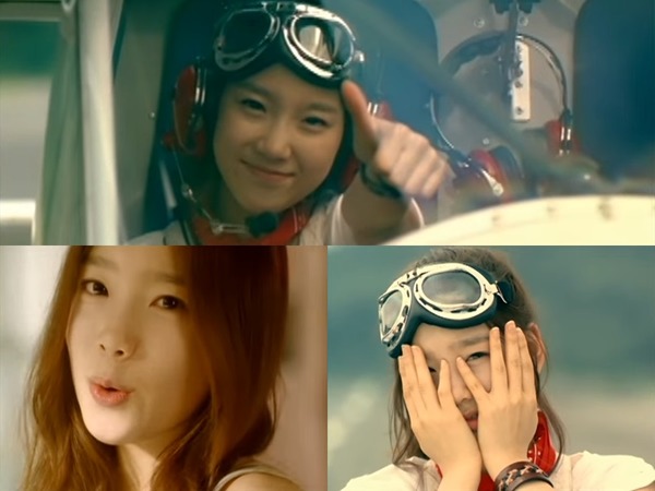 데뷔곡 다시 만난 세계는 10대들의 순수함과 열정을 느낄 수 있는 밝은 분위기의 노래다. 해당 곡의 도입부를 맡았던 태연은 안정적인 가창력과 귀여운 외모로 이목을 사로잡았다. /뮤직비디오 캡처