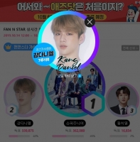  강다니엘, '팬앤스타' 가수랭킹 7주 연속 1위 '글로벌 인기'