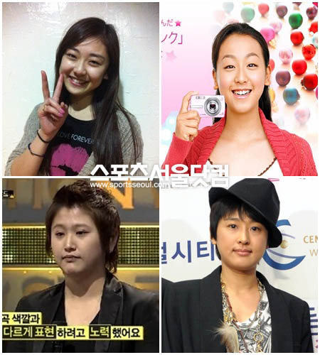 



▲ 권리세(위 왼쪽)와 아사다 마오, 정희주(아래 왼쪽)와 가수 마야