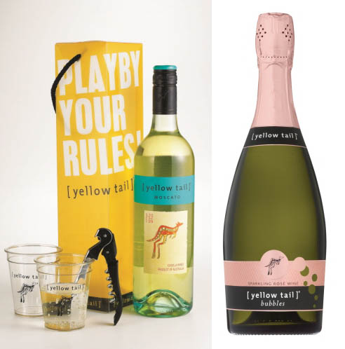 ▲ 옐로우테일 모스카토, 옐로우테일 버블즈 로제 (왼쪽부터)