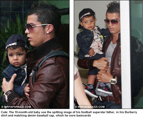 ▲ 크리스티아누 호나우두와 그의 아들을 몰래 찍은 사진들 <출처 - 데일리 메일>