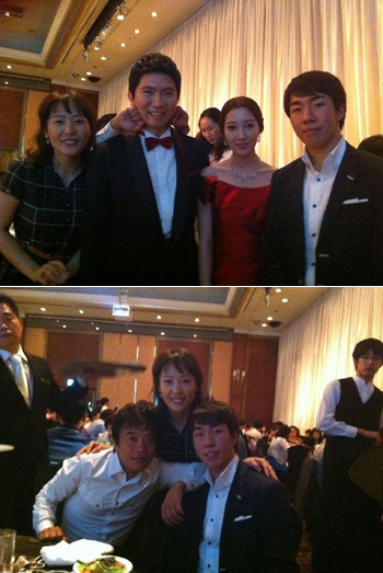 



▲ 유승민-이윤희의 결혼식 현장 <출처 - 이호석 트위터>