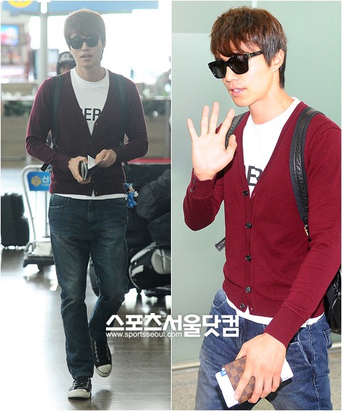 ▲ 화보 촬영 차 프랑스로 떠나는 이동욱의 모습/배정한 기자