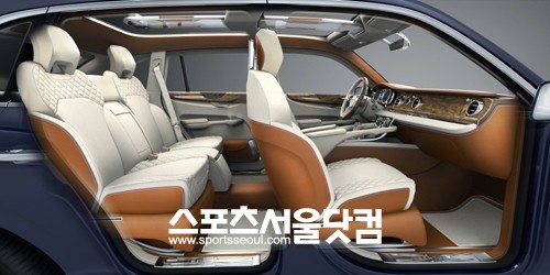 ▲ 벤틀리 SUV 콘셉트카 EXP 9F 내부 디자인