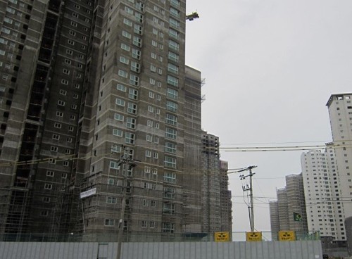 청라지구 공사 현장