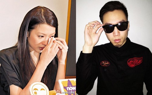 



30일 열린 기자회견에서 눈물을 흘리는 롄스야(왼쪽), 홍콩 힙합가수 취츠./홍콩 문회보 웨이보, 취츠 웨이보 캡처