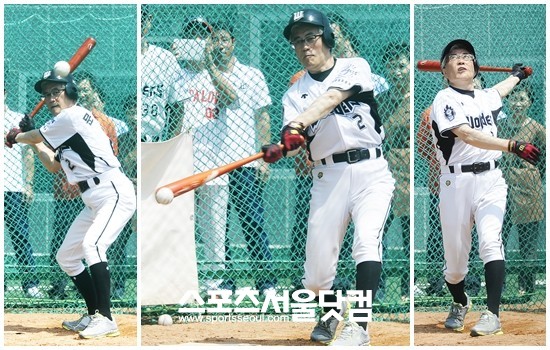 문 고문은 왕년의 4번타자이던 시절을 회상하며, 야구 실력을 뽐냈다.