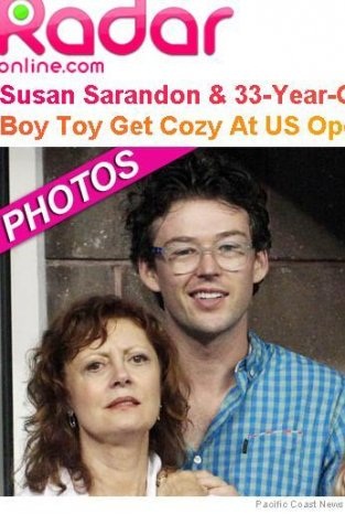 수잔 서랜든이 자신의 사업 파트너인 32세 연하 조나단 브릭클린과 데이트하는 모습이 포착, 화제다./레이다온라인닷컴 캡처