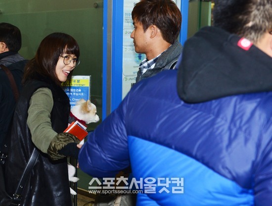 한국 떠나는 선예./인천국제공항=배정한 기자