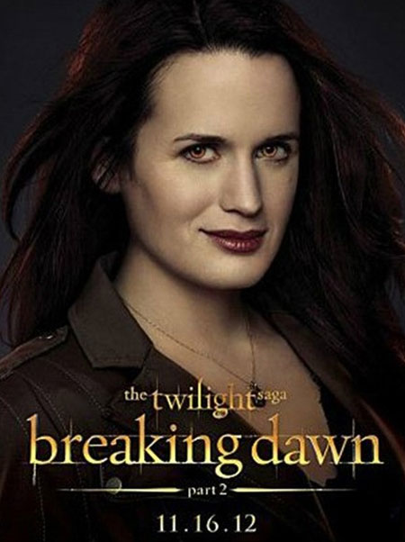 노팬티 노출 사고 의혹에 휩싸였던 엘리자베스 리저. / 브레이킹던 파트2 포스터