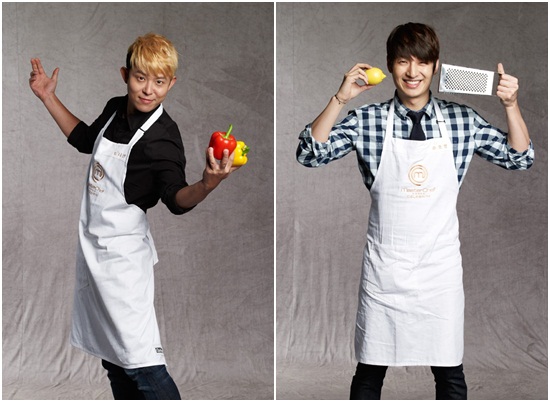 토니안(왼쪽)과 손호영이 '마스터셰프 코리아 셀러브리티'에서 요리 대결을 펼친다./올리브 제공