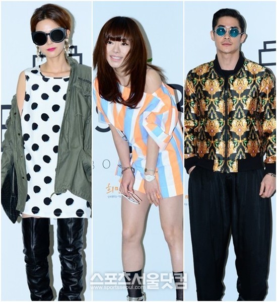 



방송인 김나영, 배우 서우, 모델 겸 영화배우 배정남(왼쪽부터)이 카메라를 향해 포즈를 취하고 있다. / 더팩트 DB