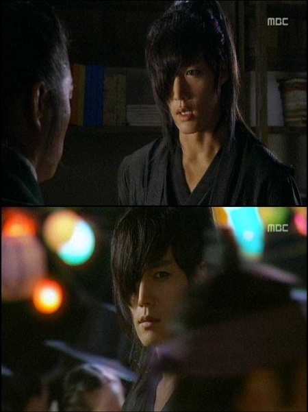 최진혁이 '구가의 서'에 구월령 역으로 재등장해 친구 소정을 만나고 아들인 최강치(이승기 분)를 지켜보는 등 극의 재미를 더하고 있다. / MBC '구가의 서' 방송 캡처