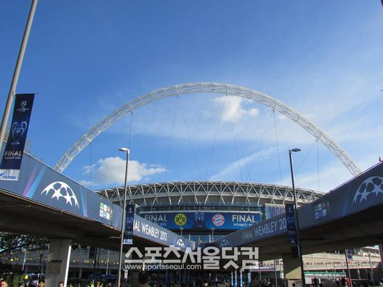 2012~2013시즌 유럽축구연맹 챔피언스리그가 열린 영국 런던의 웸블리 스타디움. / 런던 = 김지원 통신원