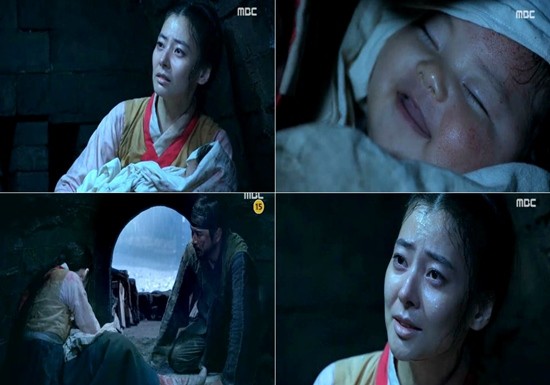 



MBC 새 월화드라마 '불의 여신 정이'의 첫 방송에서 가마에서 태어난 유정(진지희-문근영 분)의 출생장면이 전파를 탔다./MBC '불의 여신 정이' 방송 캡처