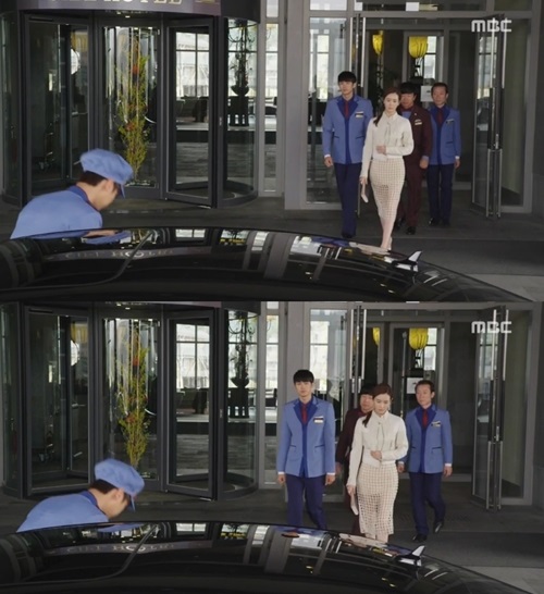 '호텔킹'에서 아모네 회장으로 분한 이다해의 톡톡 튀는 패션이 화제다./MBC 화면캡처