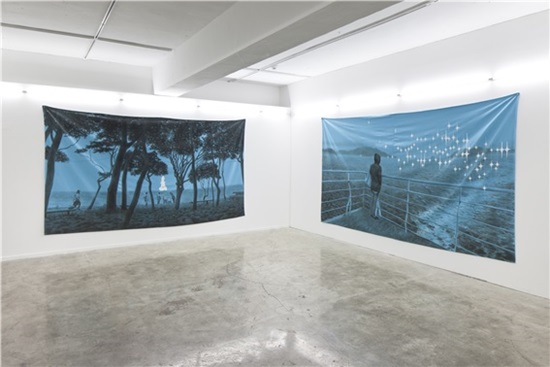 다양한 화풍을 보여주는 현대 미술 작가들이 한데 어우러져 전시회를 개최한다. 사진 속 작품은 이우성 작가의 '세상은 내가 꿈꾸지 않게 한다, 천 위에 과슈'. / 제공=한국예술종합학교 미술원