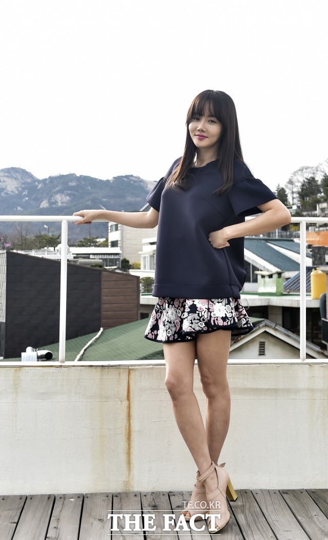 '박근형, 윤여정 선생님 연기는 짱짱맨!' 황우슬혜가 연기한 장면은 '장수상회'에서 많이 편집됐지만, 정작 본인은 아쉽지 않은 눈치였다./최진석 기자 