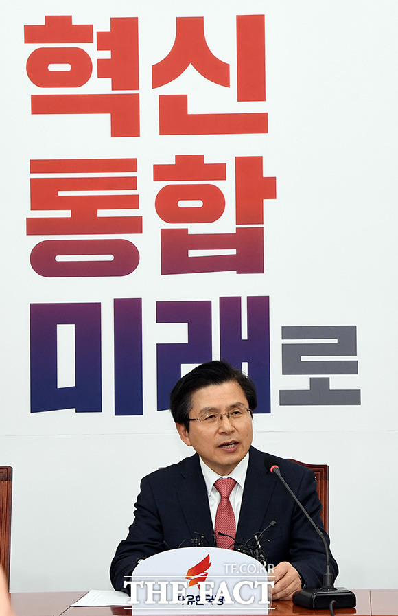 황교안 대표는 이날 총선 출마 가능성에 대해 