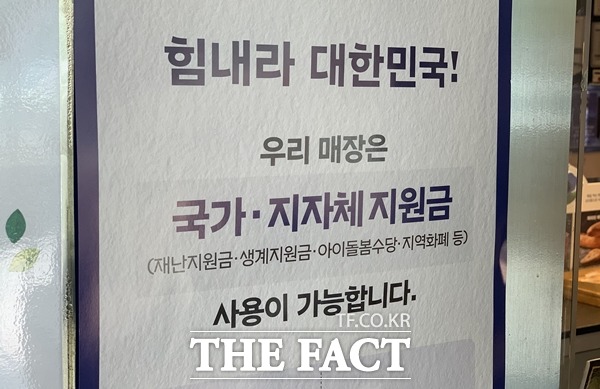 1차 재난지원금의 약 65%가 지급 첫 달에 소비됐고, 1회 평균 결제액은 2만4000원인 것으로 나타났다. /문수연 기자