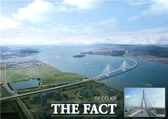 청라와 영종을 잇는 제3연육교 조감도 /인천경제청 제공