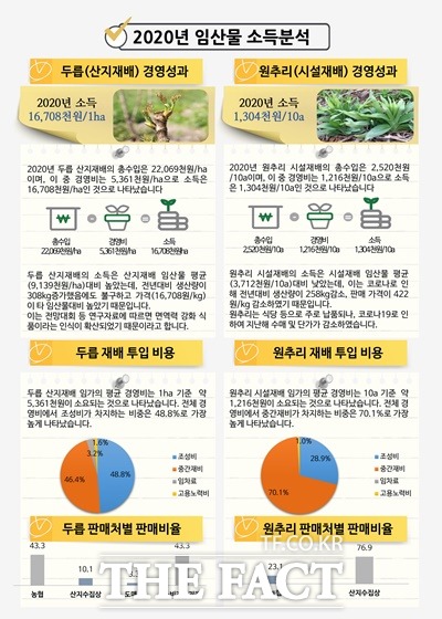 2020년 임산물 소득 분석/ 사진=산림청