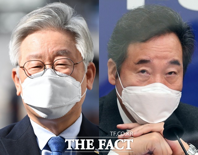 대선후보 적합도 조사에서 여당에서 1위를 달리고 있는 이재명 경기도지사(왼쪽)와 이낙연 더불어민주당 전 대표. /더팩트DB