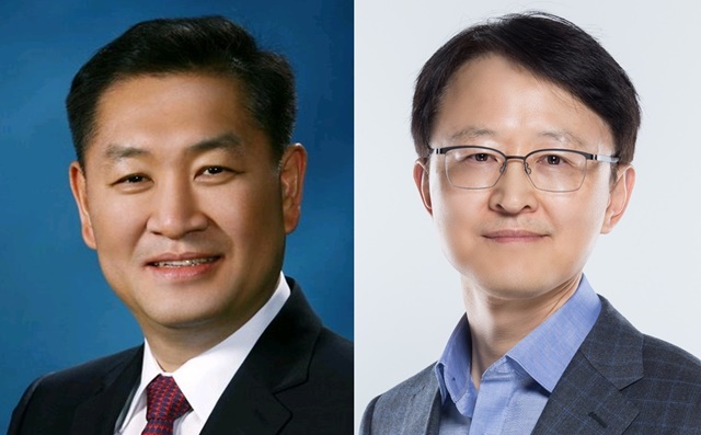 이번 '글로벌 전략회의'는 한종희 부회장(왼쪽)과 경계현 사장이 주재하는 첫 회의다. /삼성전자 제공