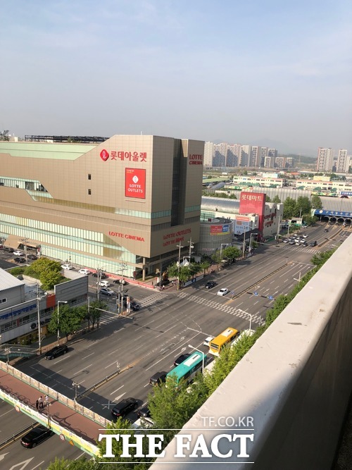 별내선이 지나는 구리시 인창동 일대 모습. /구리= 윤정원 기자