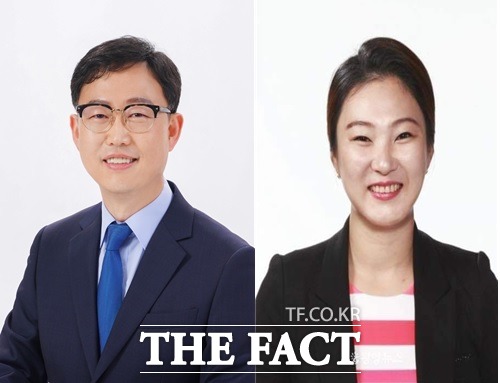 한국매니페스토실천본부가 수여하는 '2022 지방의원 매니페스토 약속대상' 최우수상자을 받은 김태훈 순천시의원과 김보라 광양시의원. /더팩트DB