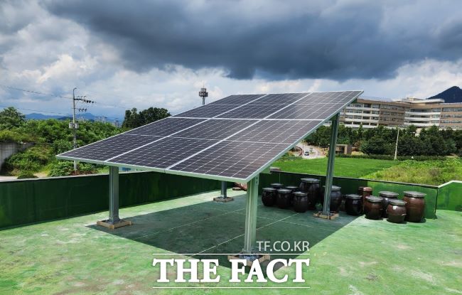 일반주택 RE100 태양광 설치 모습./시흥시