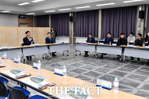 지난달 28일 중구청에서 진행된 제15회 대전효문화뿌리축제 평가 보고회 모습./대전 중구