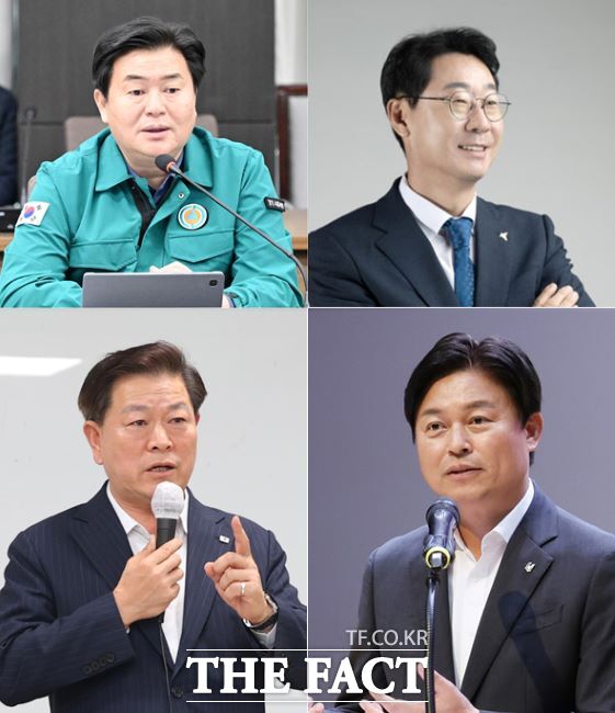 (왼쪽 위부터 시계방향으로) 임병택 시흥시장, 정명근 화성시장, 조용익 부천시장, 박승원 광명시장./김동선 기자