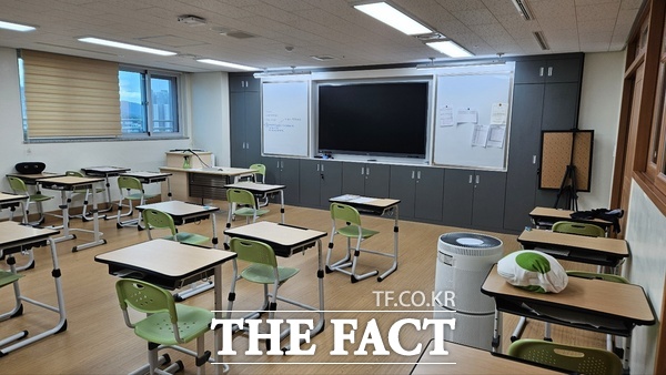대전체육고등학교 교실 내부./대전시교육청