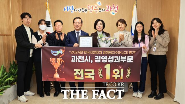 과천시는 ‘2024년 한국지방자치경쟁력지수’ 경영성과부문 전국 1위를 차지했다. /과천시