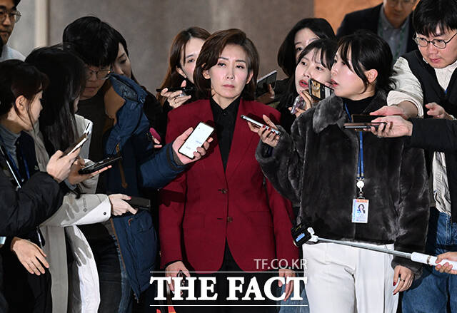 나경원 국민의힘 의원은 12일 내란죄 피의자 윤석열 대통령의 대국민 담화에 대해 