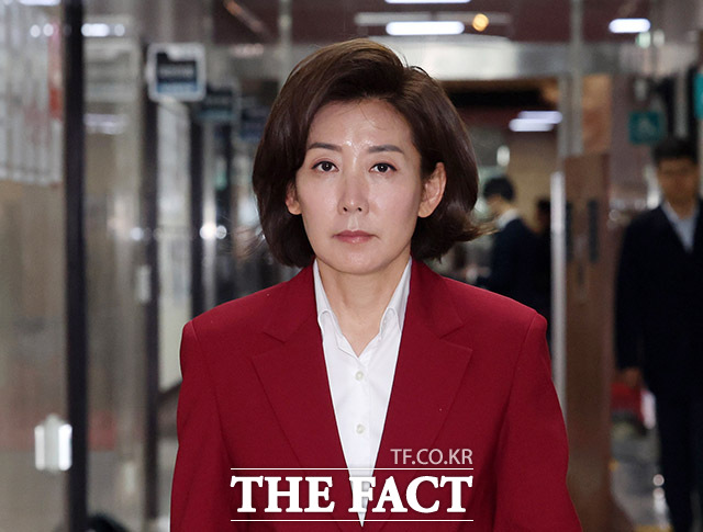 나경원 국민의힘 의원이 12·3 비상계엄 선포 당시 민주당 지지자들이 국회를 포위해 경내에 들어가지 못했다고 발언해 논란이 되고 있다. /남용희 기자