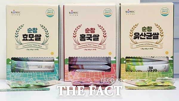 순창쌀 100%와 순창의 특허 미생물을 이용해 출시한 순창발효쌀 3종 /순창군