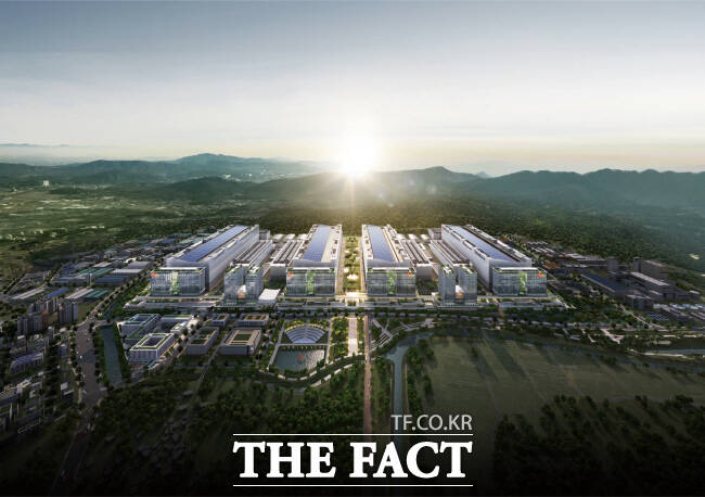 용인반도체클러스터(SK하이닉스) 조감도./용인시