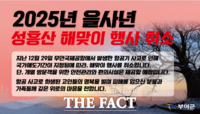  부여군, 2025년 을사년 성흥산 해맞이 행사 취소