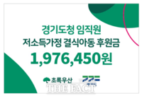  경기도, 잔반 줄이기 캠페인 통해 결식아동 돕기 기부금 200만 원 전달