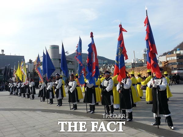 수군출정식 재현 장면 /여수시