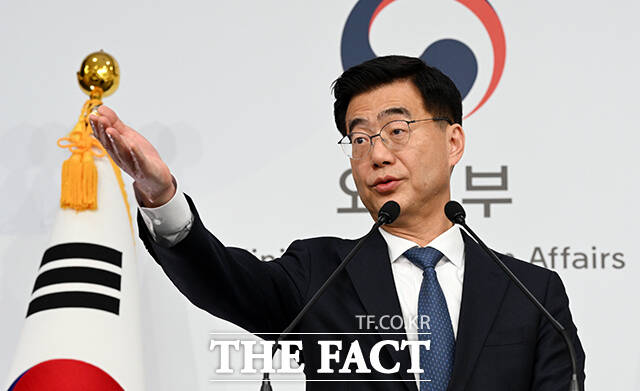 이재웅 외교부 대변인이 9일 도널드 트럼프 미국 대통령 당선인 취임식에 참석할 우리 정부 사절단에 대해 정해진 바 없다고 말했다. /임영무 기자