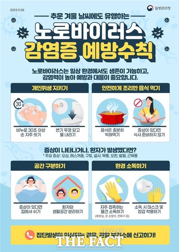 서산시 노로바이러스 감염증 예방수칙 안내문 / 서산시.