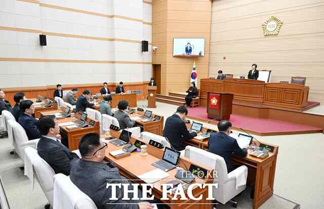 보령시가 14일 제264회 임시회를 개회하며 을사년 첫 회기를 시작했다. / 보령시의회