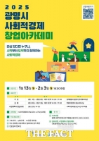  광명시, 사회적경제 창업 아카데미 수강생 2월 3일까지 모집