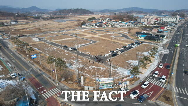 충남 부여군 사비마을 이주단지 전경. /부여군