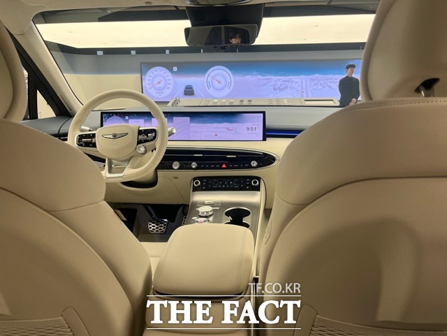 GV70 부분변경 모델 실내. /최의종 기자